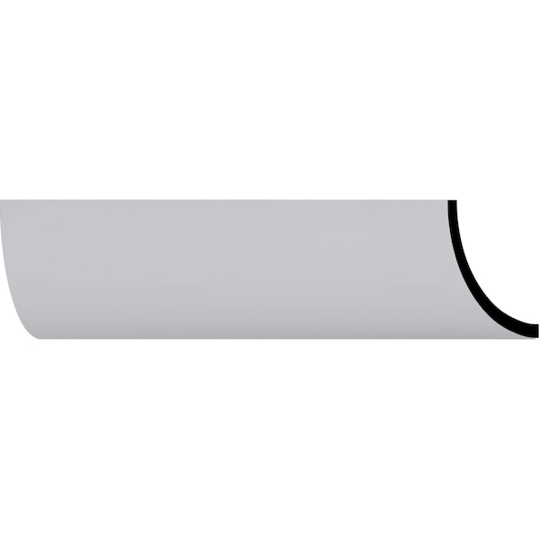 Ekena Millwork 3 7/8"H x 3 7/8"P x 5 1/2"F x 94 1/2"L Cove Crown Moulding MLD04X04X05CO - main